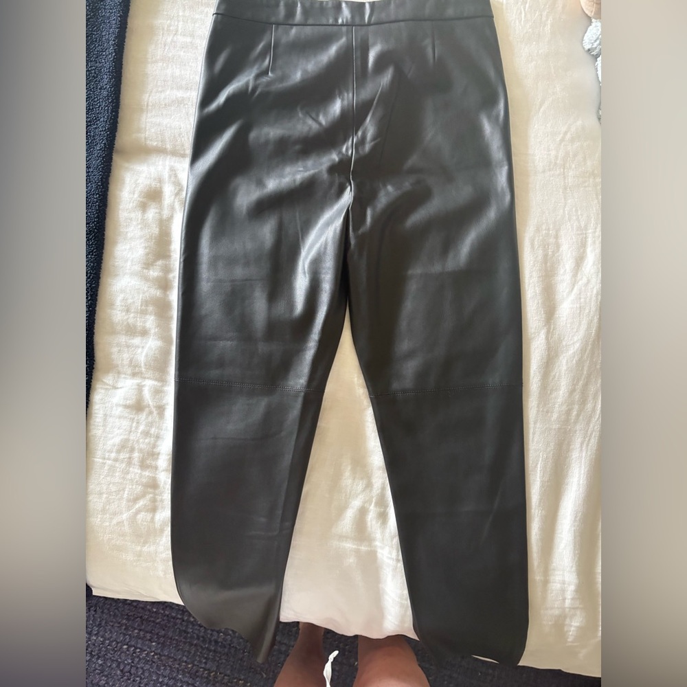 Zara Faux Leather Pants - Picture 5 of 8
